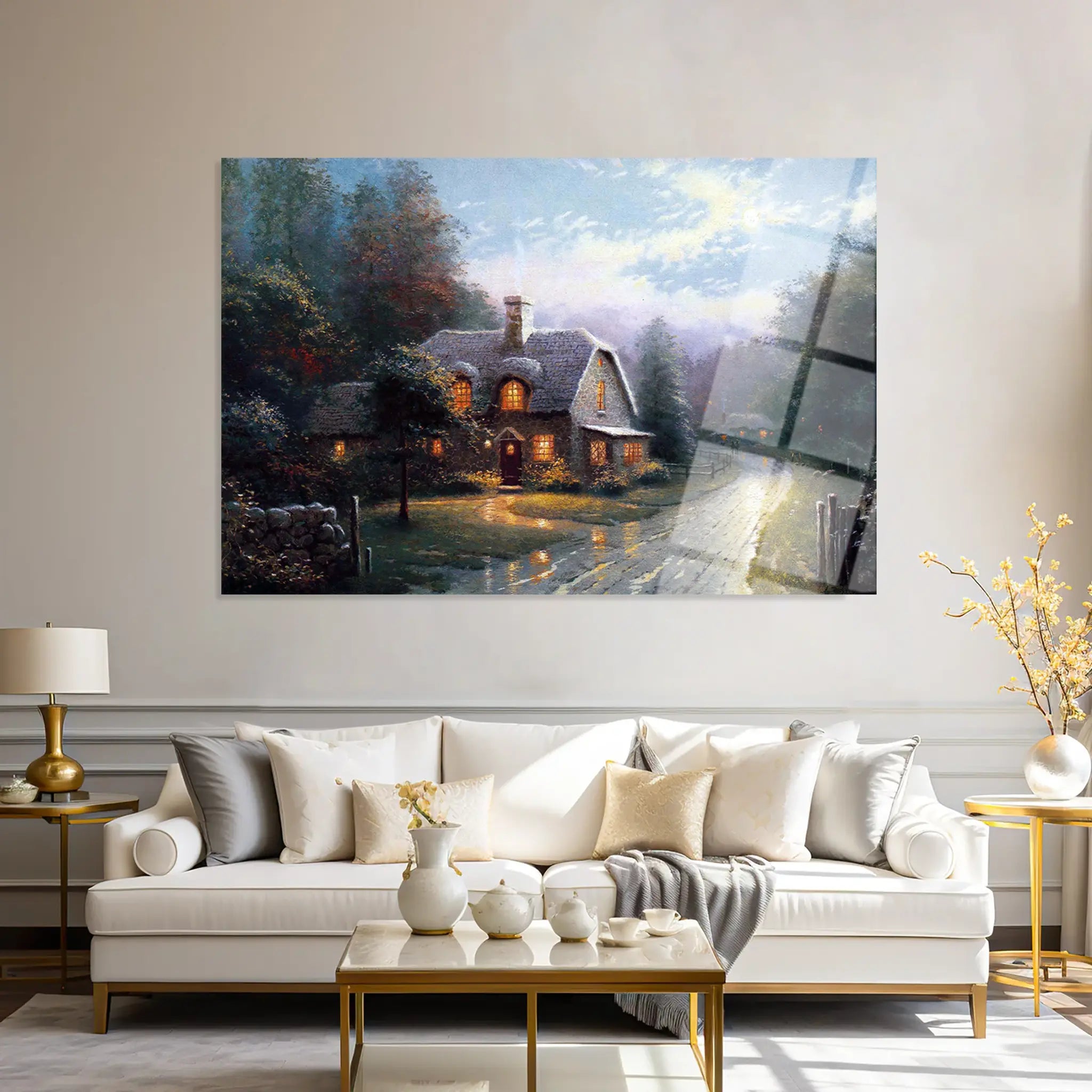 Landscape Glass Wall Art GAD081-L 90 x 60 cm