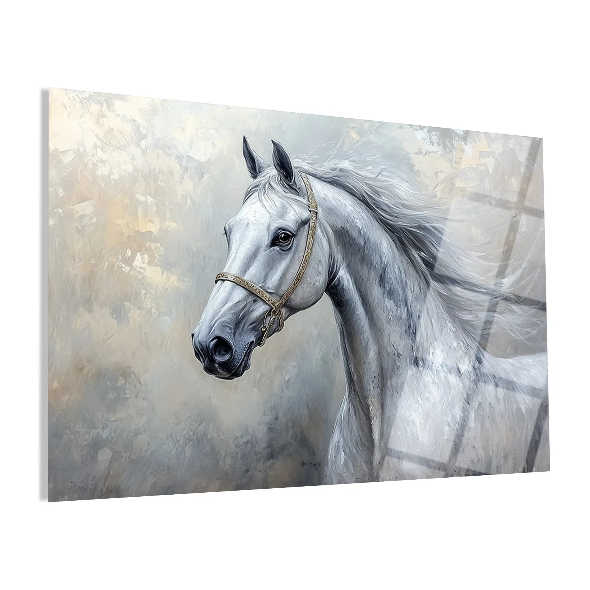 Horses Glass Wall Art GAD178-H 90 x 60 cm