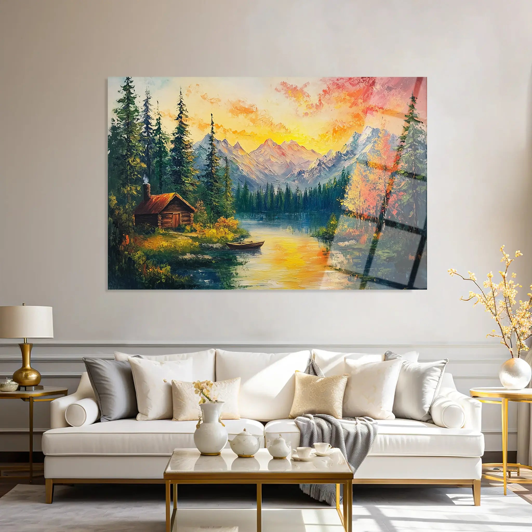 Landscape Glass Wall Art GAD201-L 90 x 60 cm