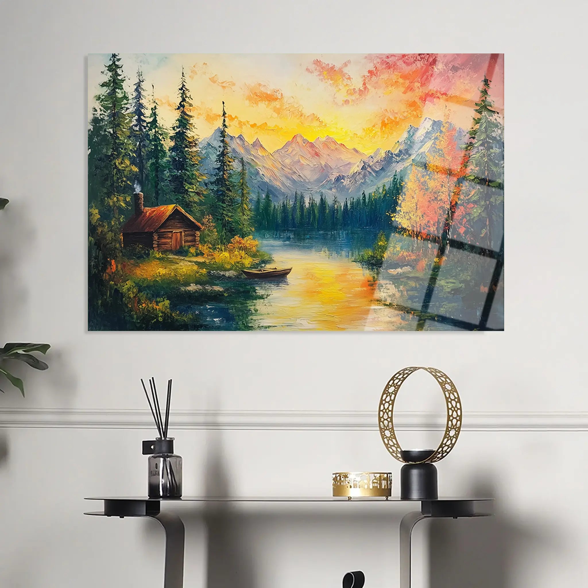 Landscape Glass Wall Art GAD201-L 90 x 60 cm