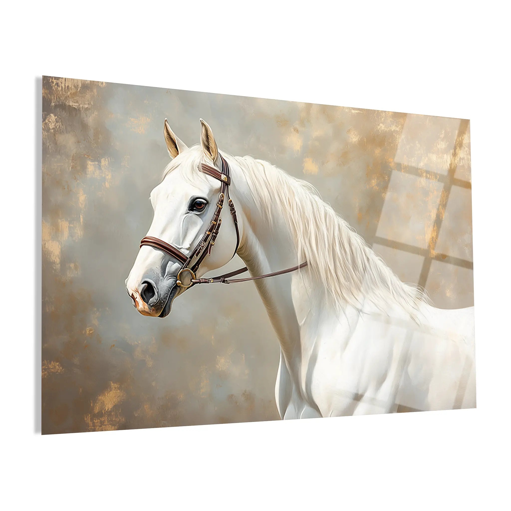 Horses Glass Wall Art GAD243-H 90 x 60 cm