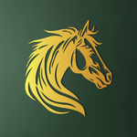 Majestic Horse Head Metal Wall Art 56 × 62 cm / Black