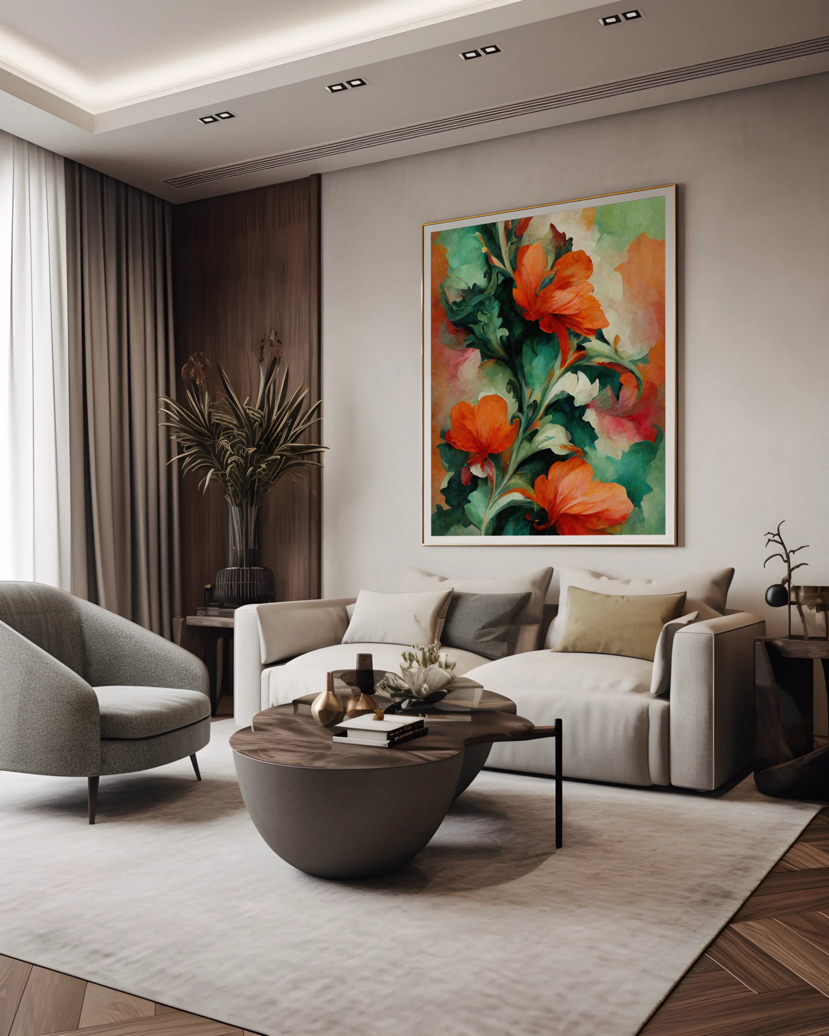 Floral Canvas Wall Art SAD902