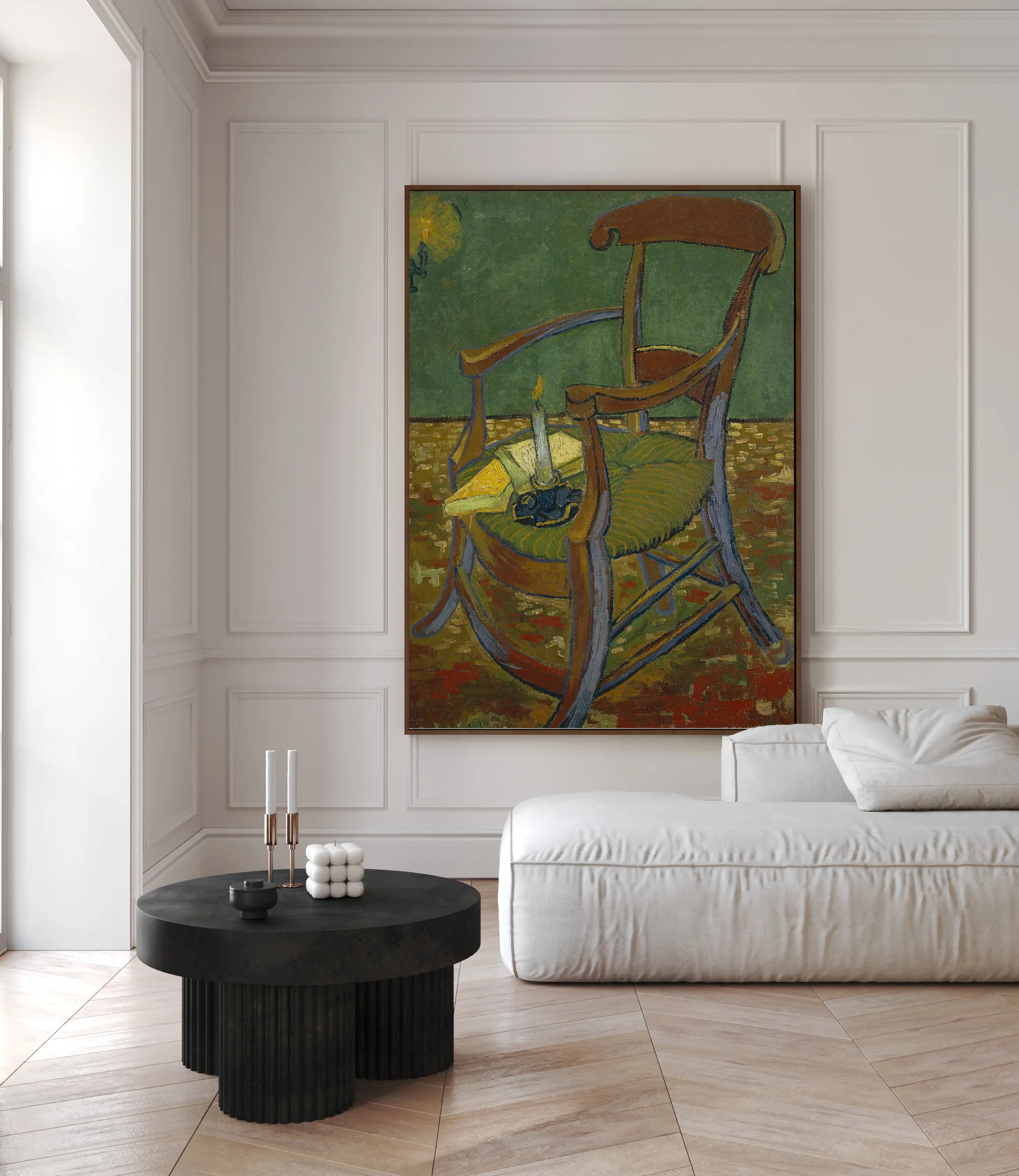 Gauguin’s Chair (1888) by Vincent van Gogh