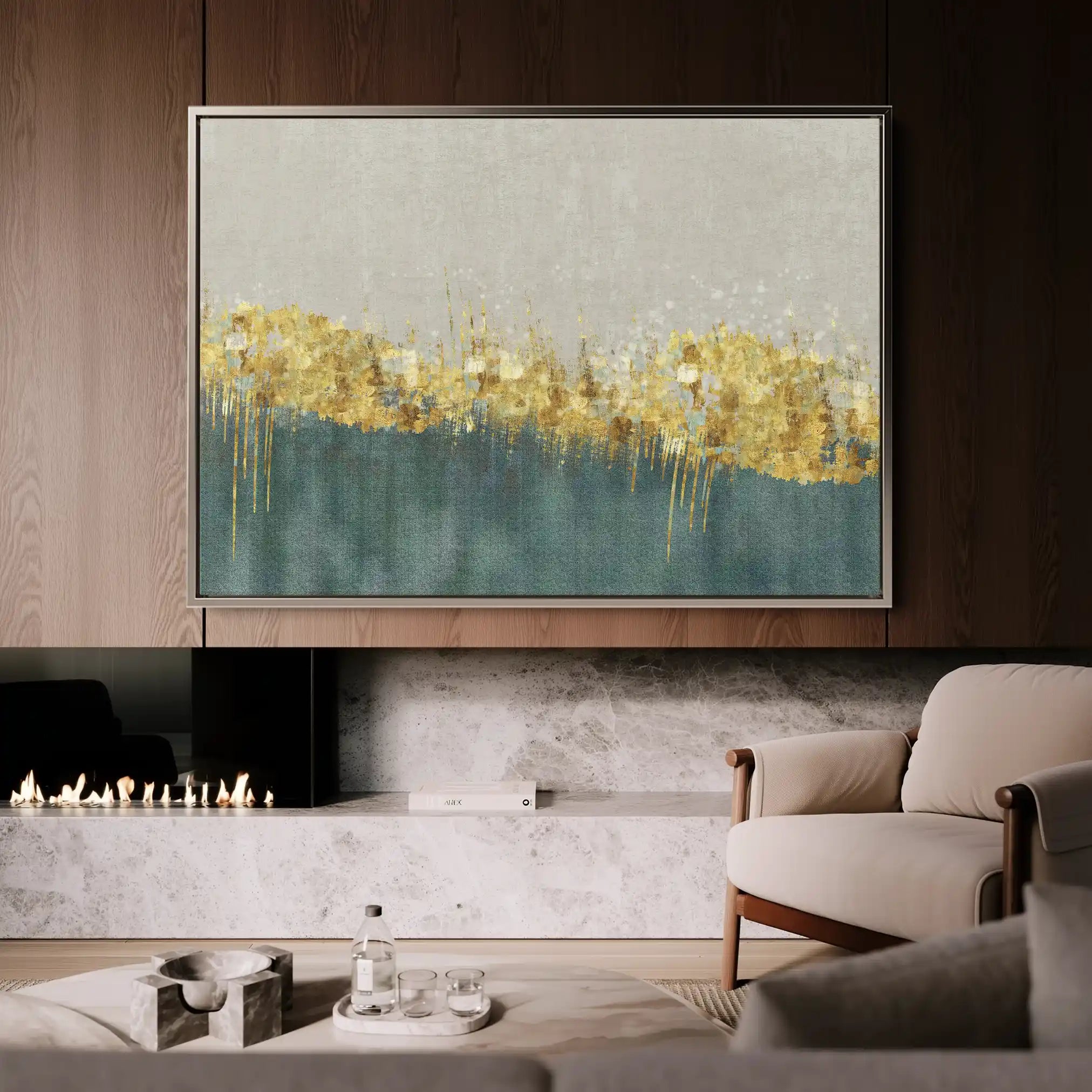 Abstract 001 Canvas Art 60 x 40 cm / Stretched on hidden frame