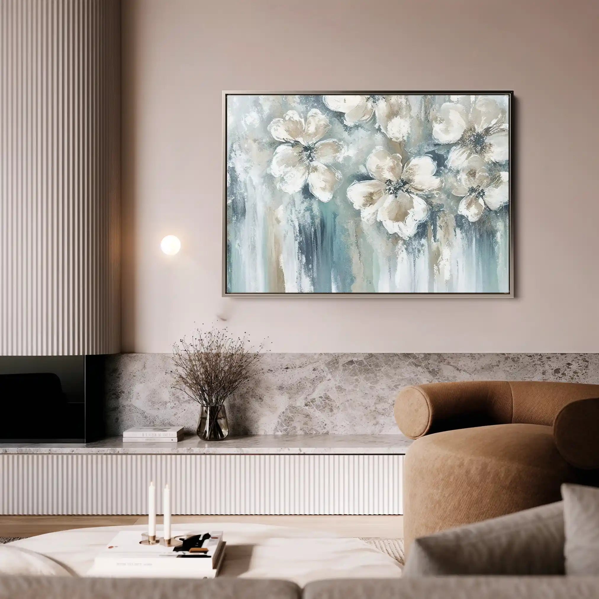 Floral Canvas Wall Art WAD001-F 90 x 60 cm / Stretched on hidden frame
