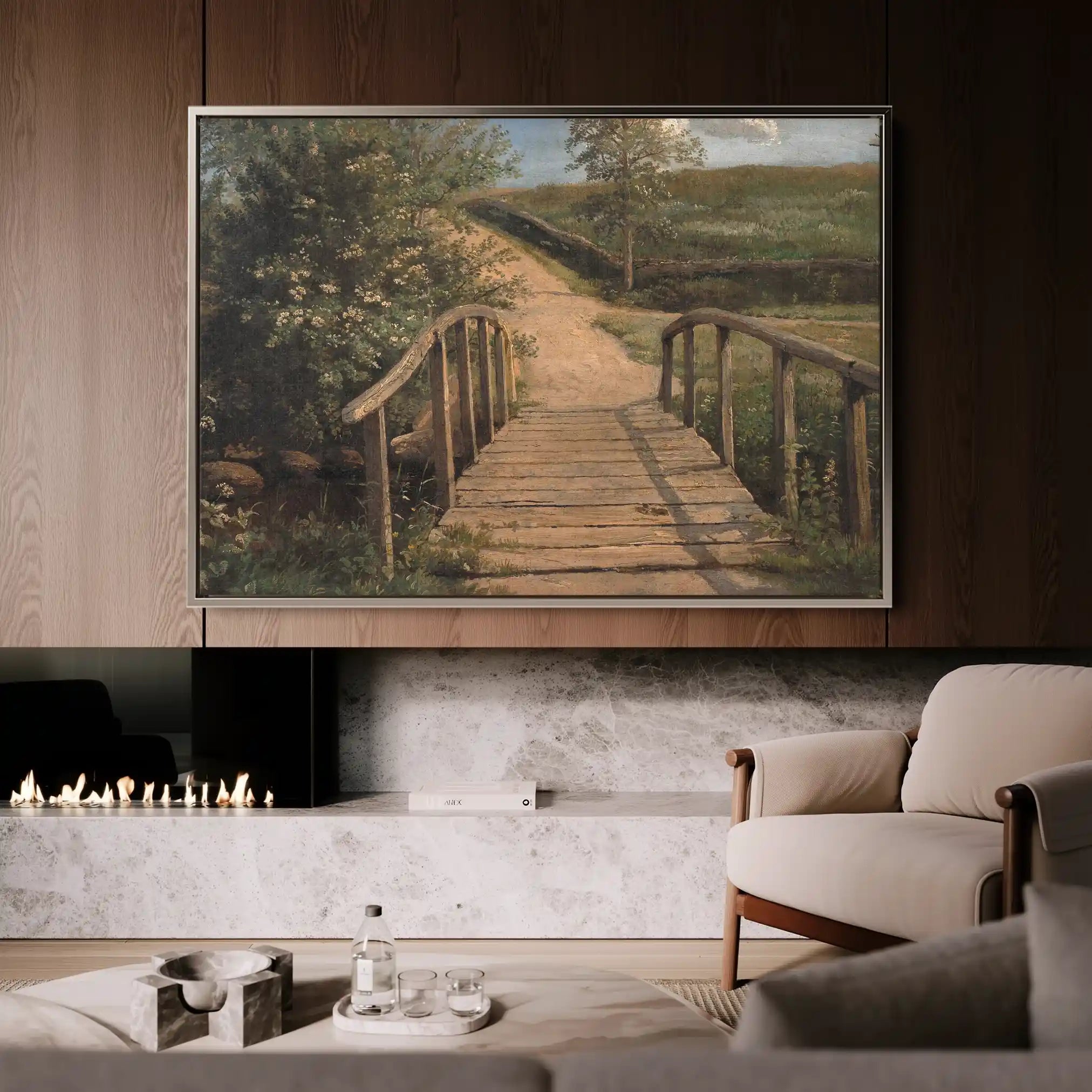 Landscape 001 Canvas Art 90 x 60 cm / Stretched on hidden frame