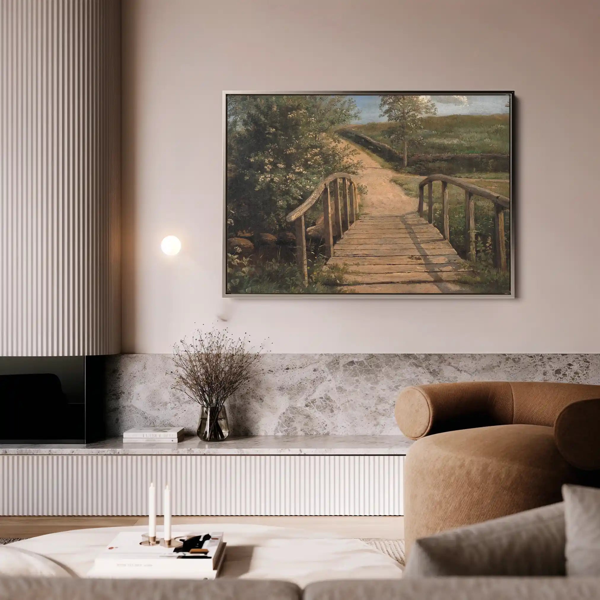 Landscape 001 Canvas Art 90 x 60 cm / Stretched on hidden frame
