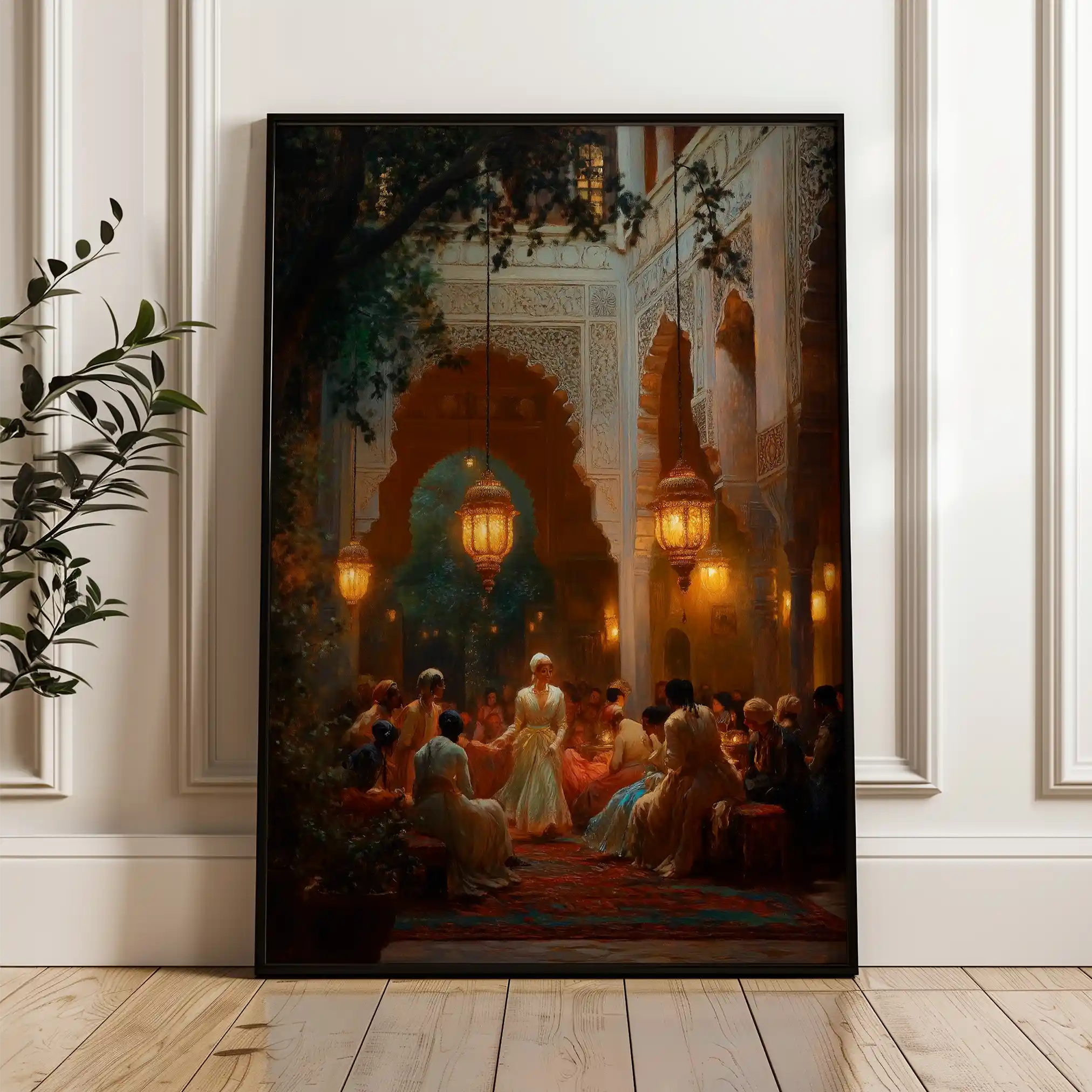 Orientalist 001 Canvas Art 90 x 60 cm / Stretched on hidden frame