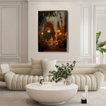Orientalist 001 Canvas Art 90 x 60 cm / Stretched on hidden frame