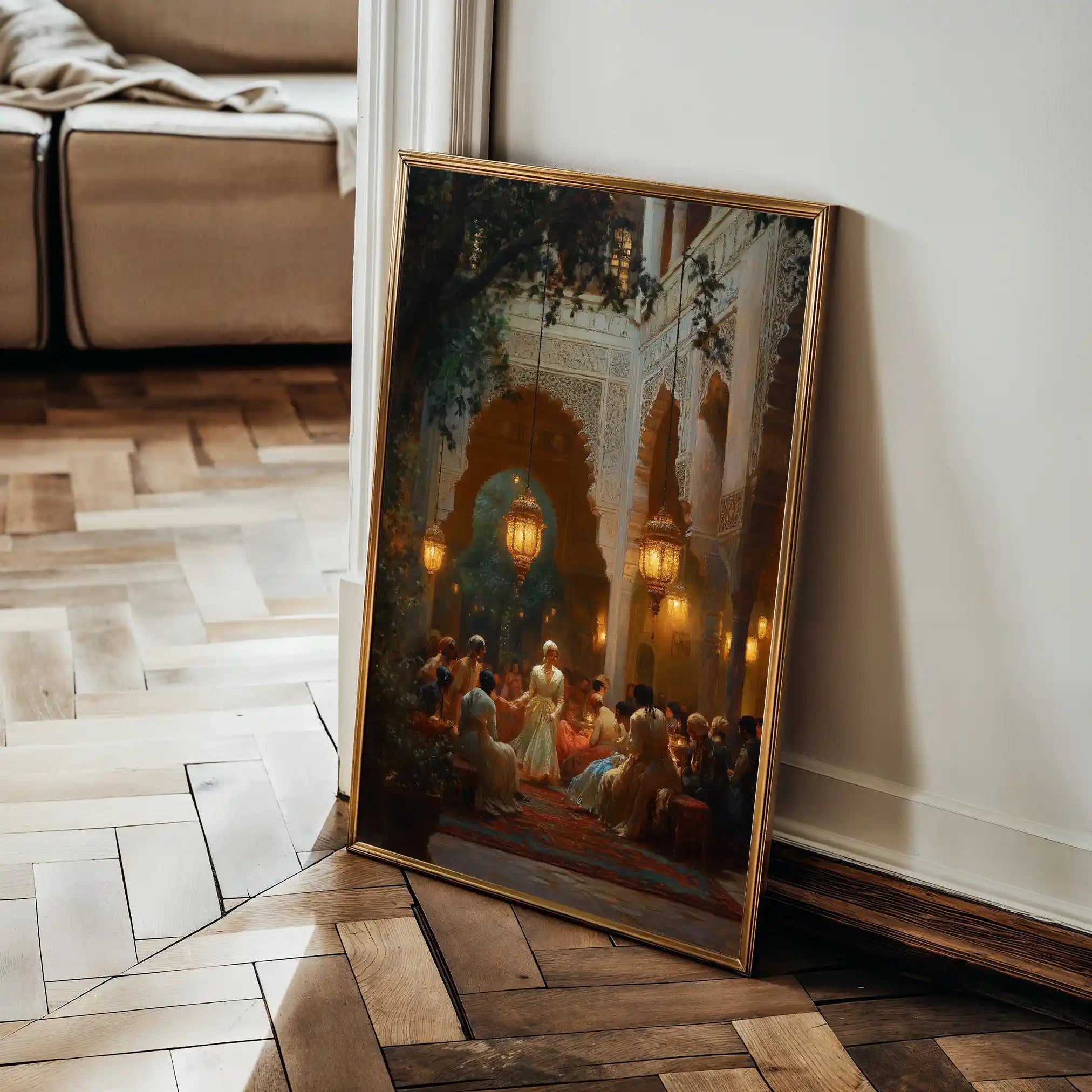 Orientalist 001 Canvas Art 90 x 60 cm / Stretched on hidden frame