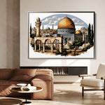 Palestine 001 Canvas Art 90 x 60 cm / Stretched on hidden frame