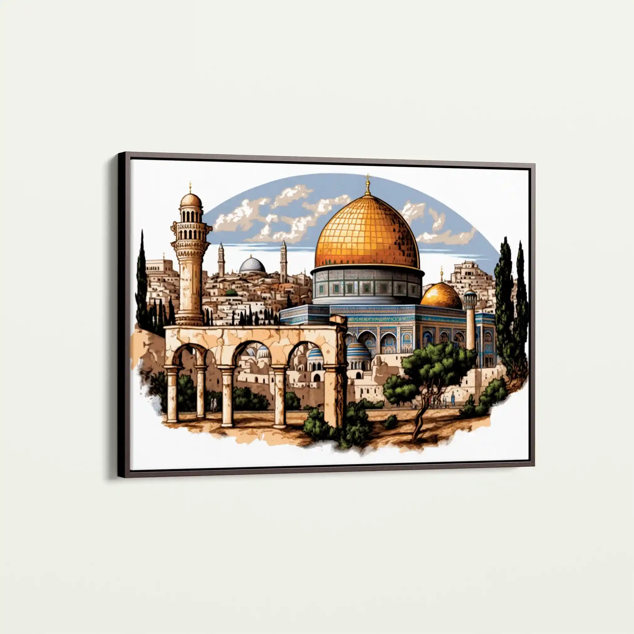 Palestine 001 Canvas Art 90 x 60 cm / Stretched on hidden frame