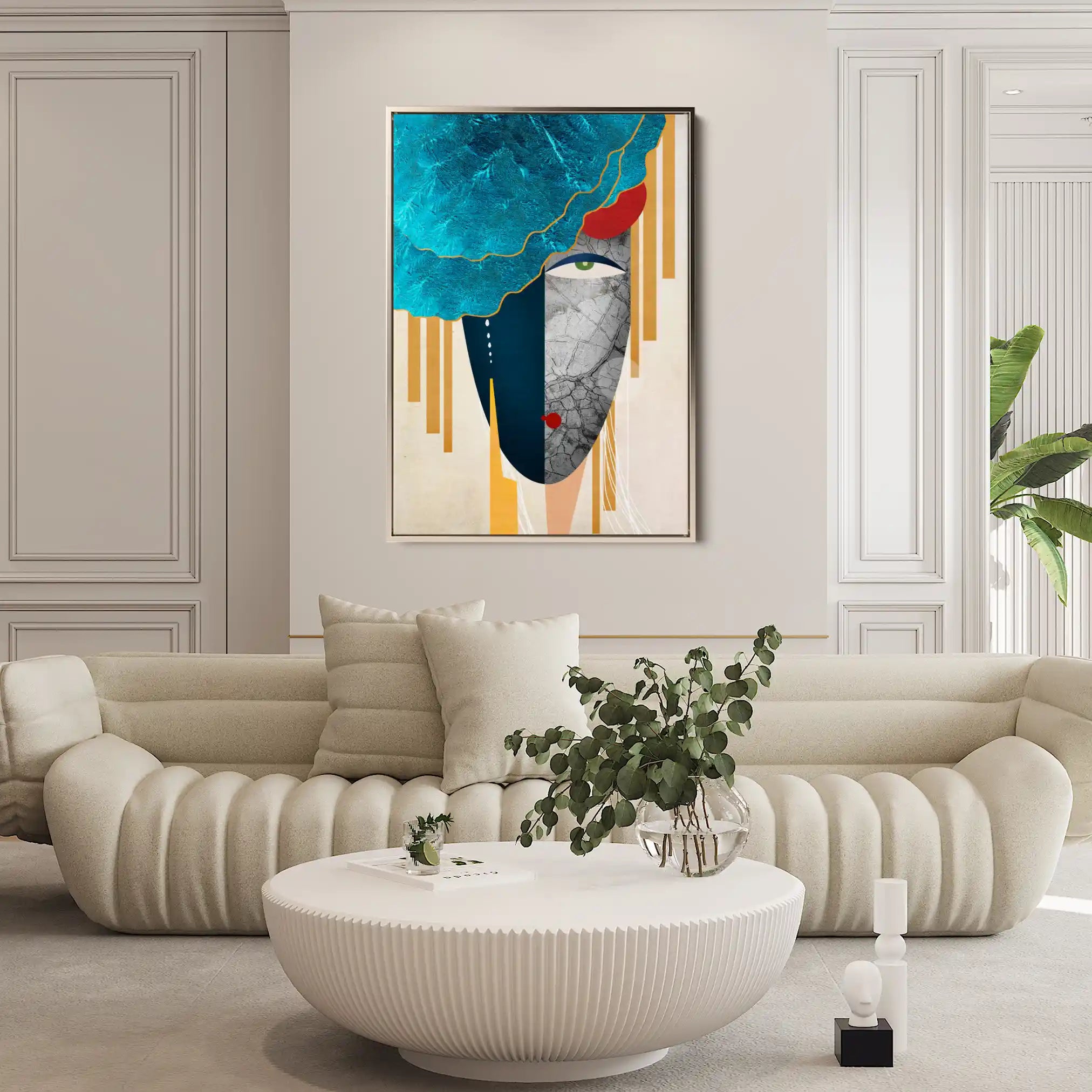 Portrait 001 Canvas Art 90 x 60 cm / Stretched on hidden frame