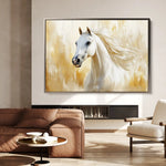 Horses 002 Canvas Art 90 x 60 cm / Stretched on hidden frame