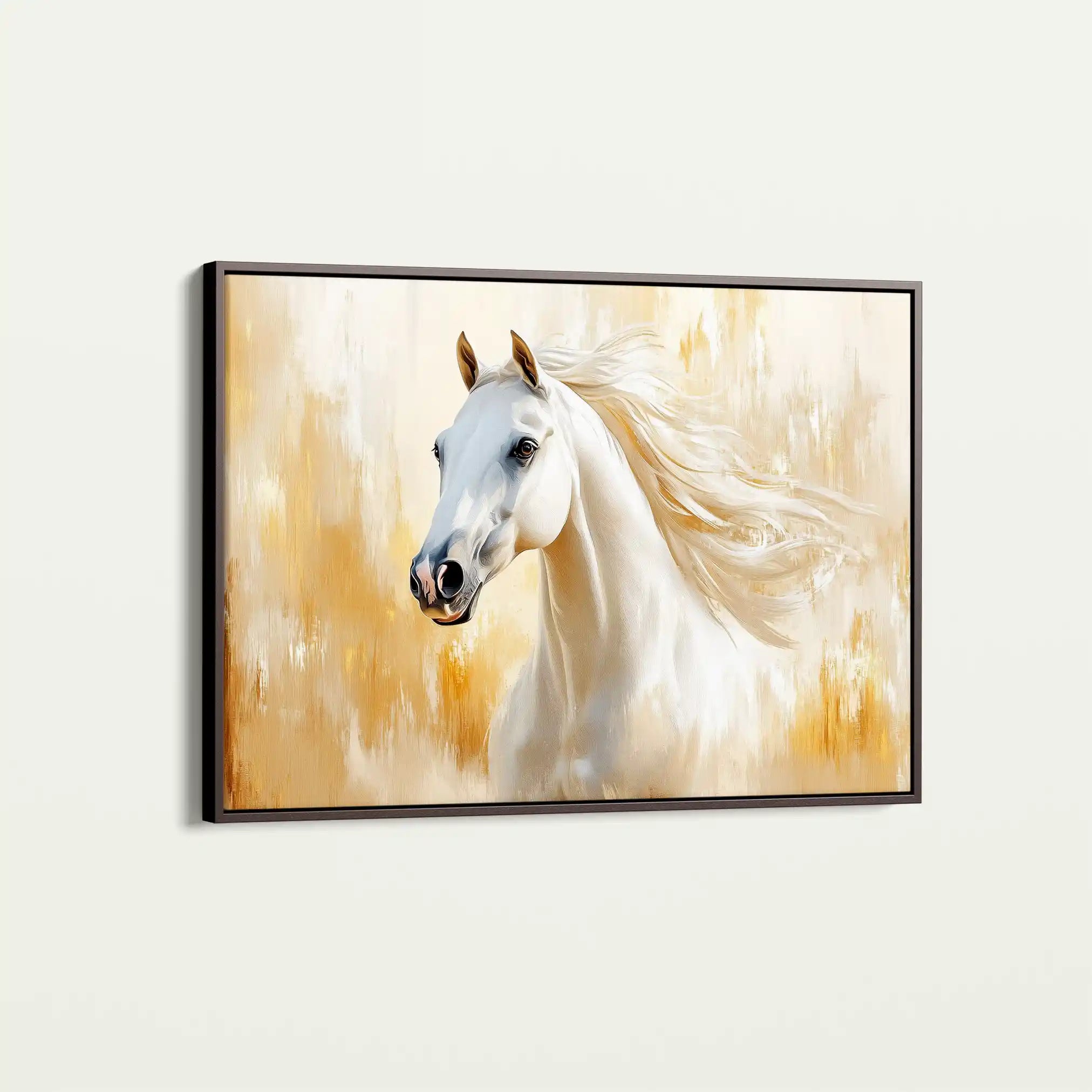 Horses 002 Canvas Art 90 x 60 cm / Stretched on hidden frame