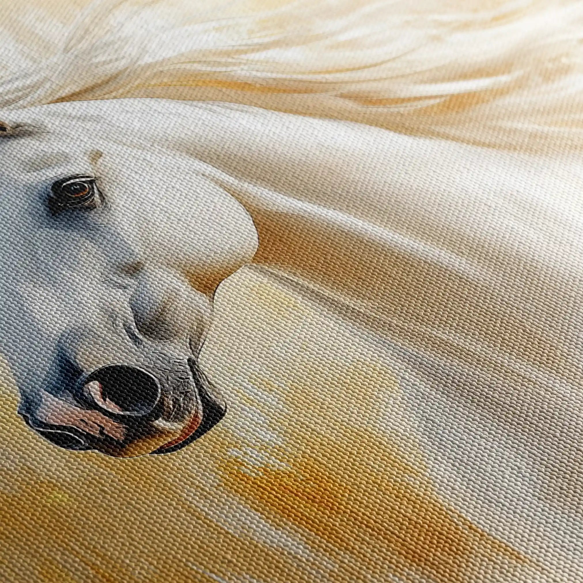 Horses 002 Canvas Art 90 x 60 cm / Stretched on hidden frame