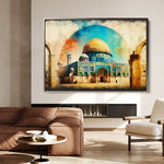 Palestine 002 Canvas Art 90 x 60 cm / Stretched on hidden frame