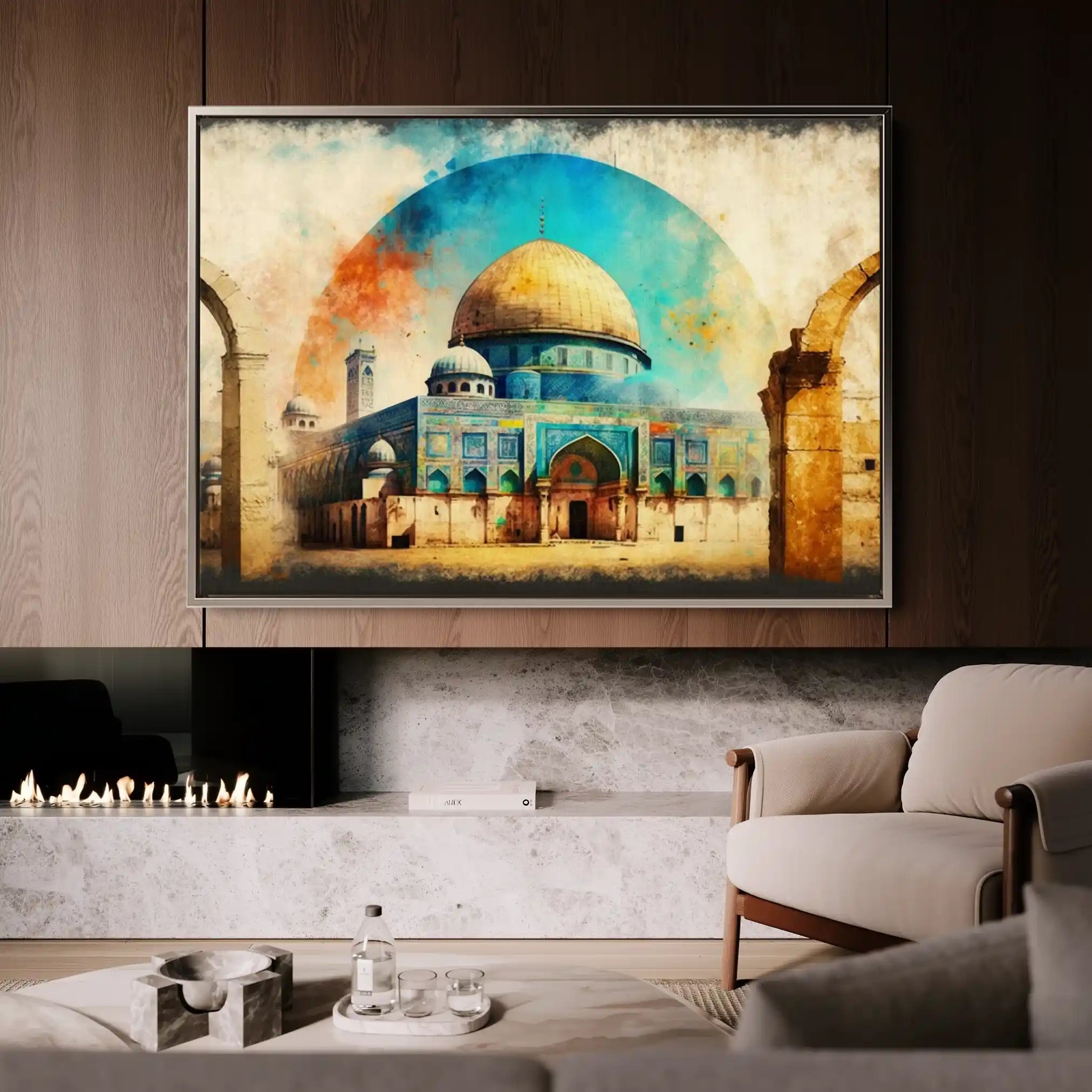 Palestine 002 Canvas Art 90 x 60 cm / Stretched on hidden frame