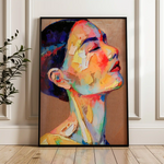 Portrait 002 Canvas Art 90 x 60 cm / Stretched on hidden frame