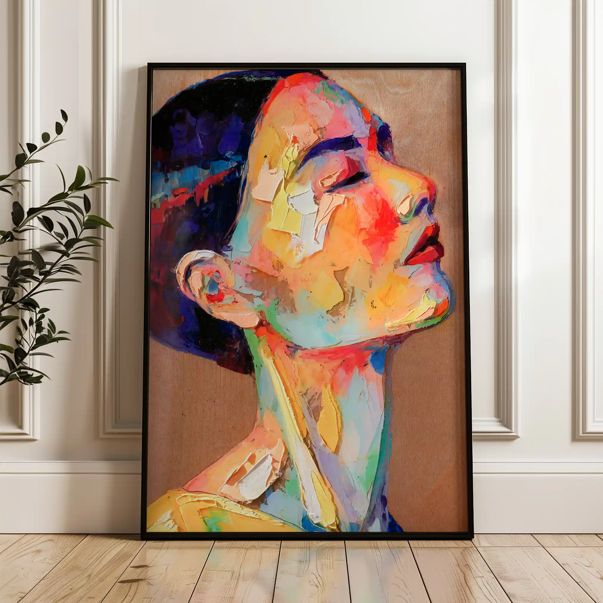 Portrait 002 Canvas Art 90 x 60 cm / Stretched on hidden frame