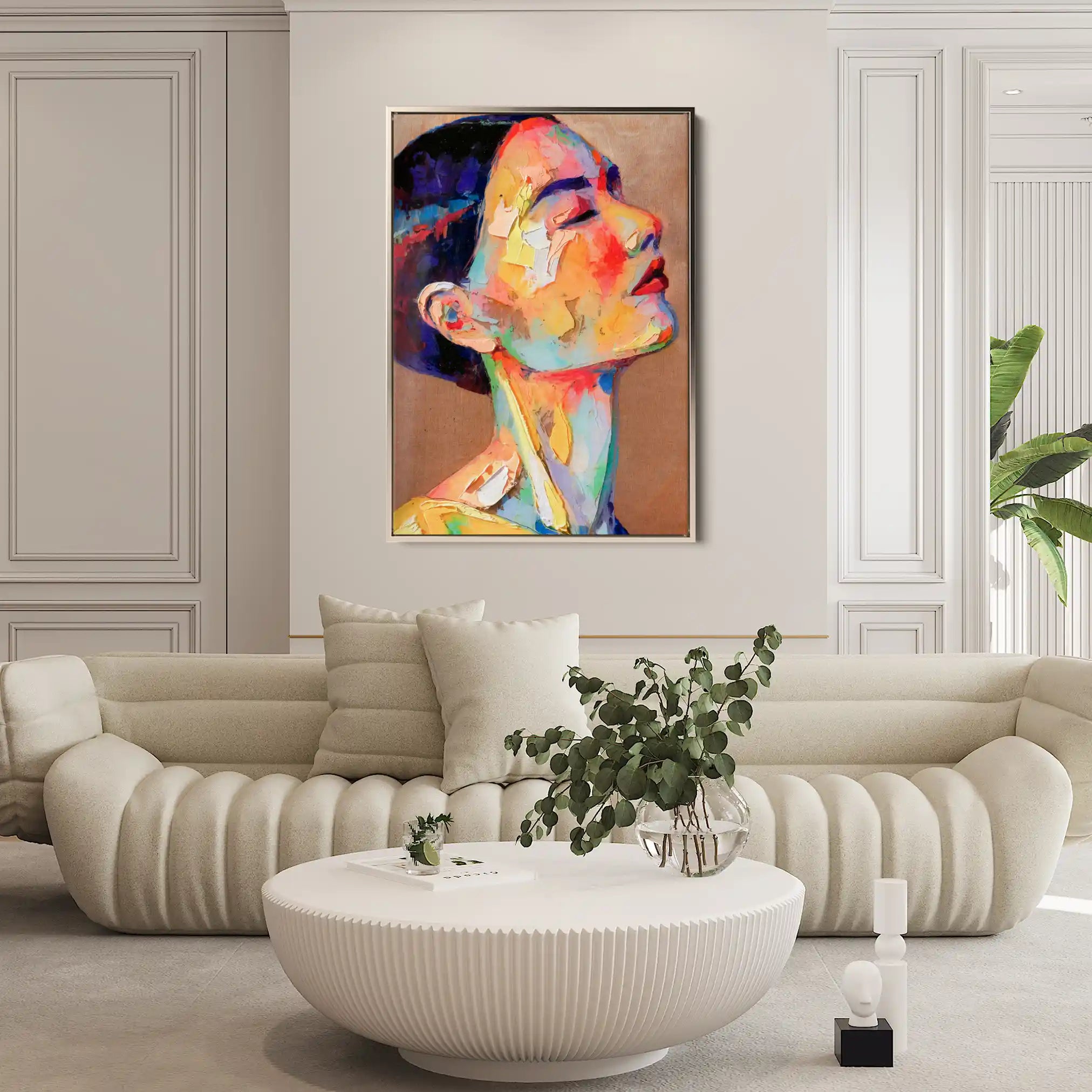 Portrait 002 Canvas Art 90 x 60 cm / Stretched on hidden frame