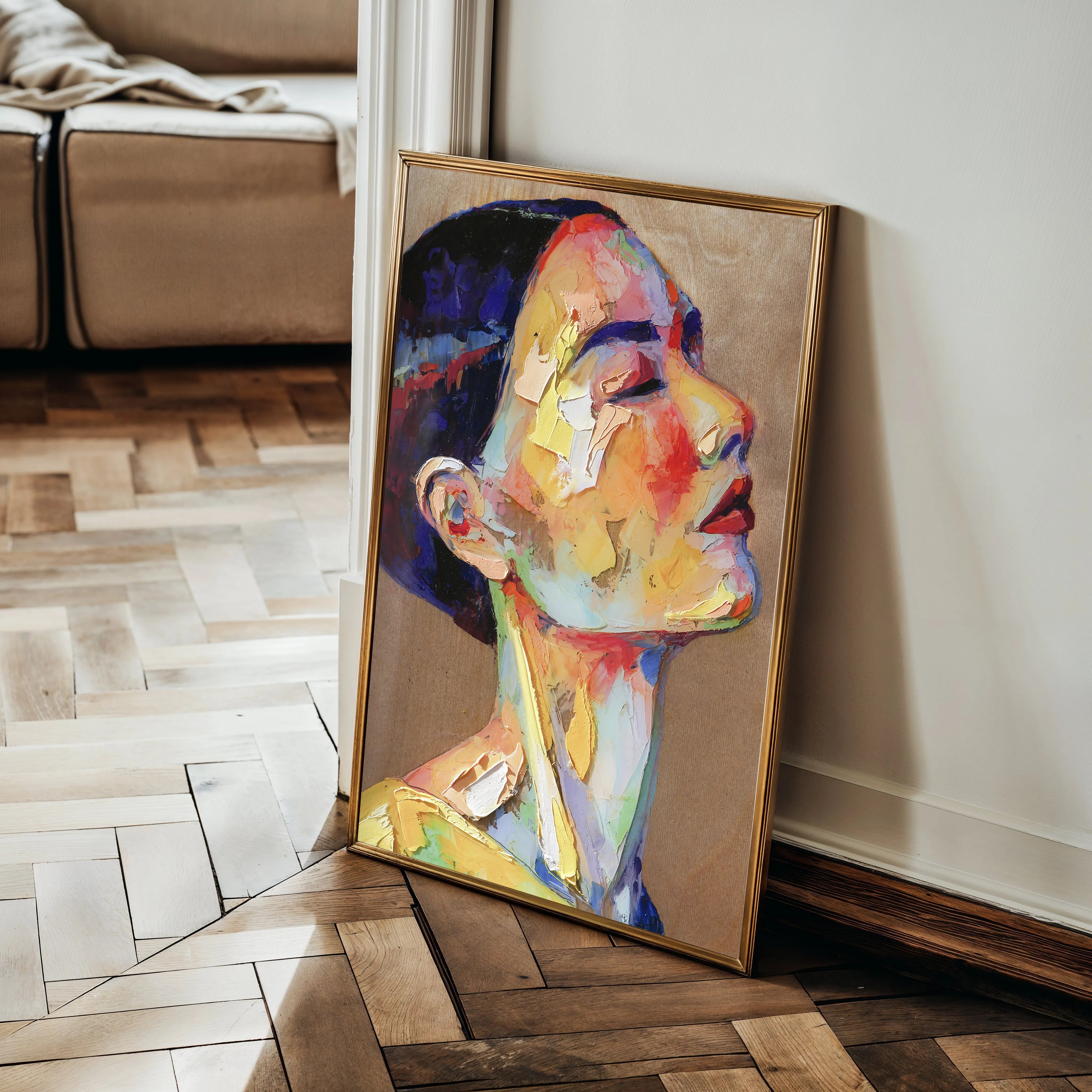 Portrait Canvas Wall Art WAD002-P 90 x 60 cm / Stretched on hidden frame