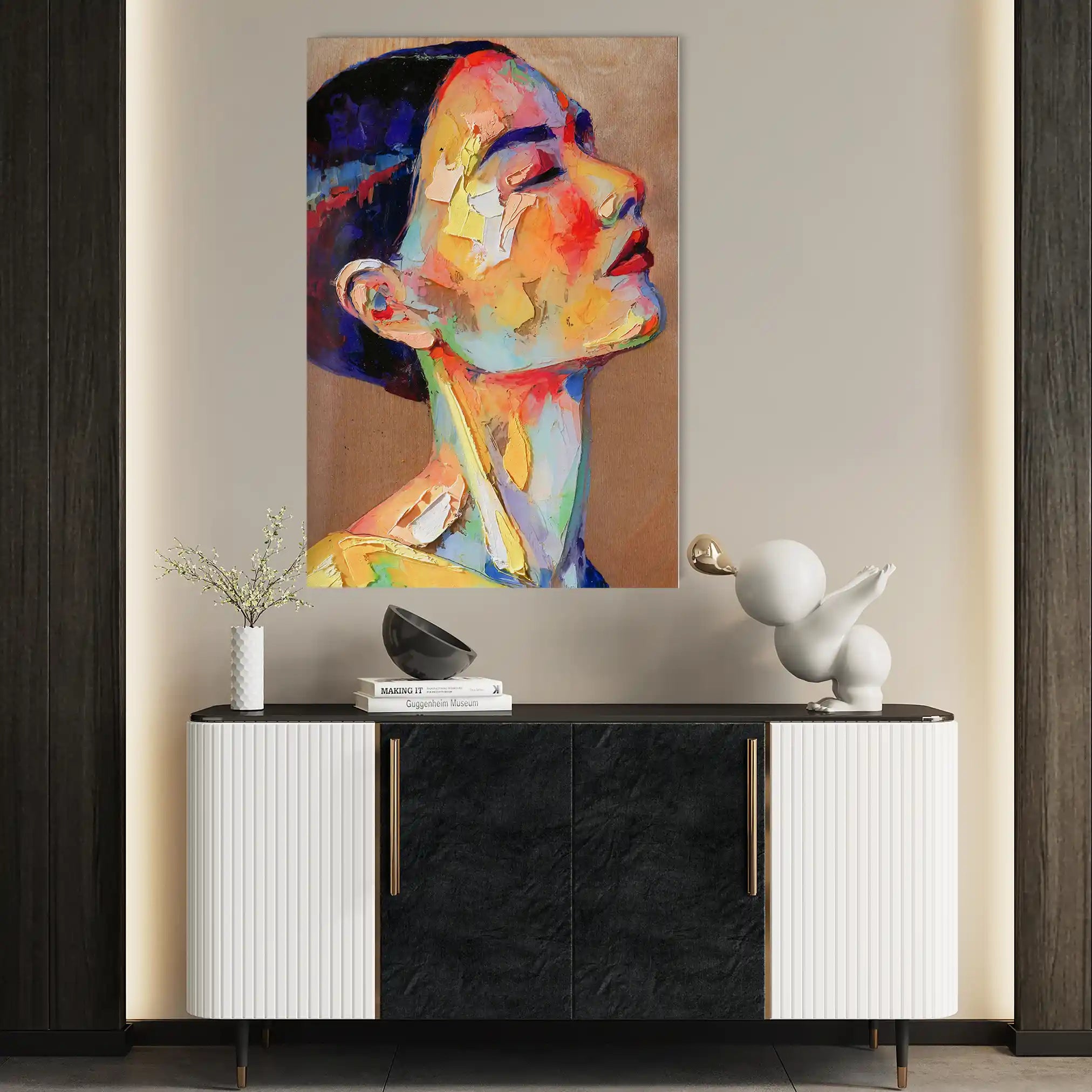 Portrait 002 Canvas Art 90 x 60 cm / Stretched on hidden frame