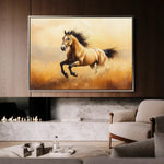 Horses 003 Canvas Art 90 x 60 cm / Stretched on hidden frame