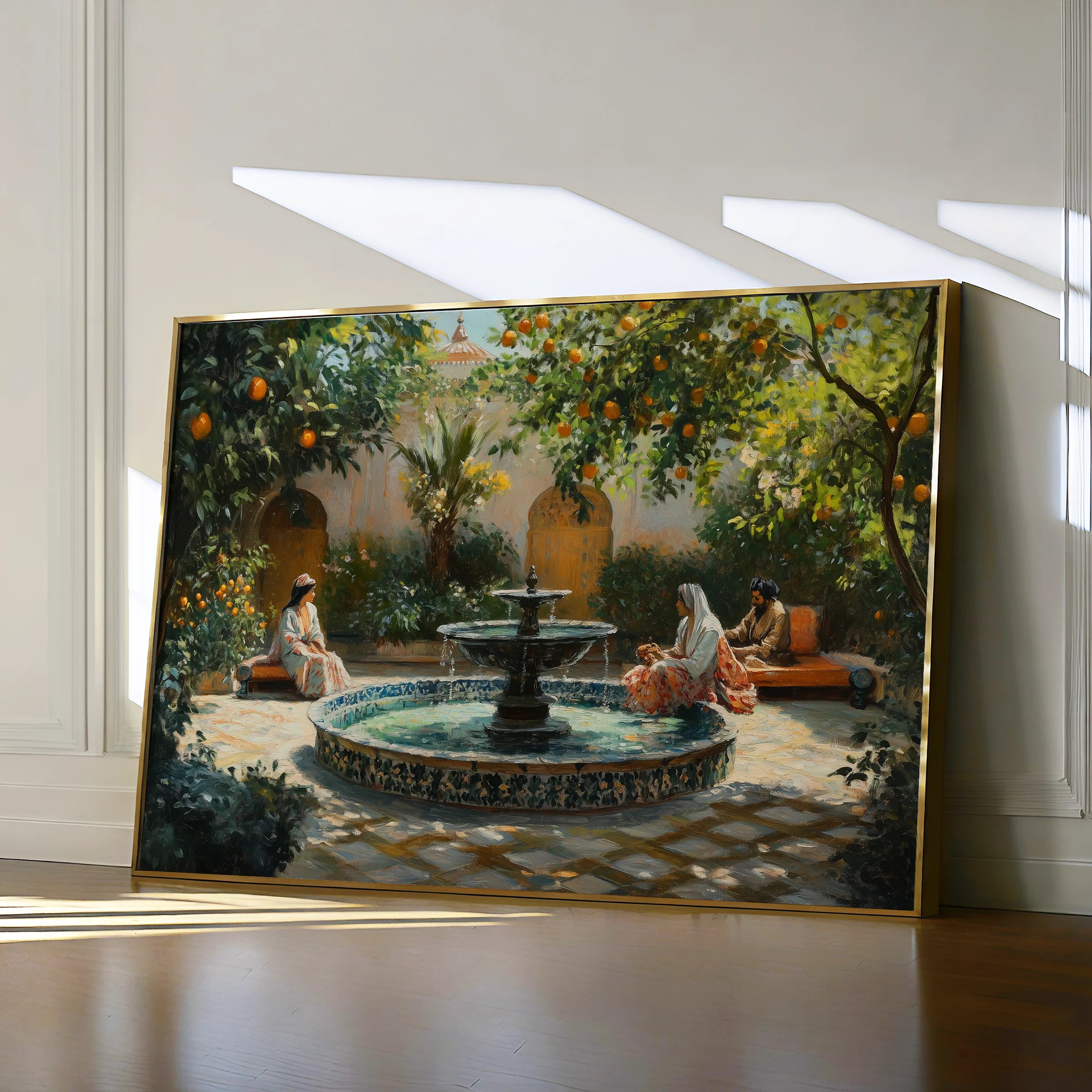 Orientalist Canvas Wall Art WAD003-OR 90 x 60 cm / Stretched on hidden frame
