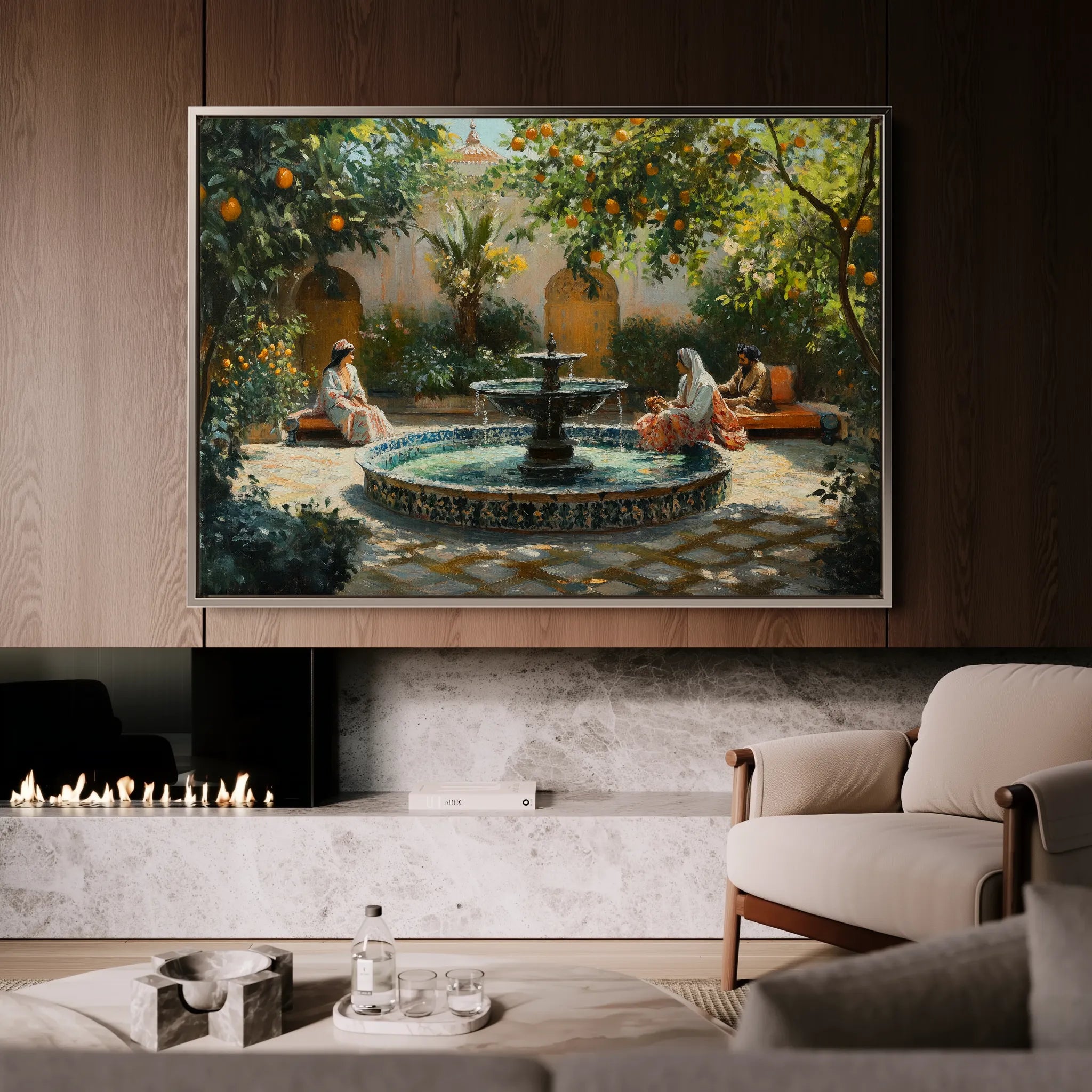 Orientalist Canvas Wall Art WAD003-OR 90 x 60 cm / Stretched on hidden frame