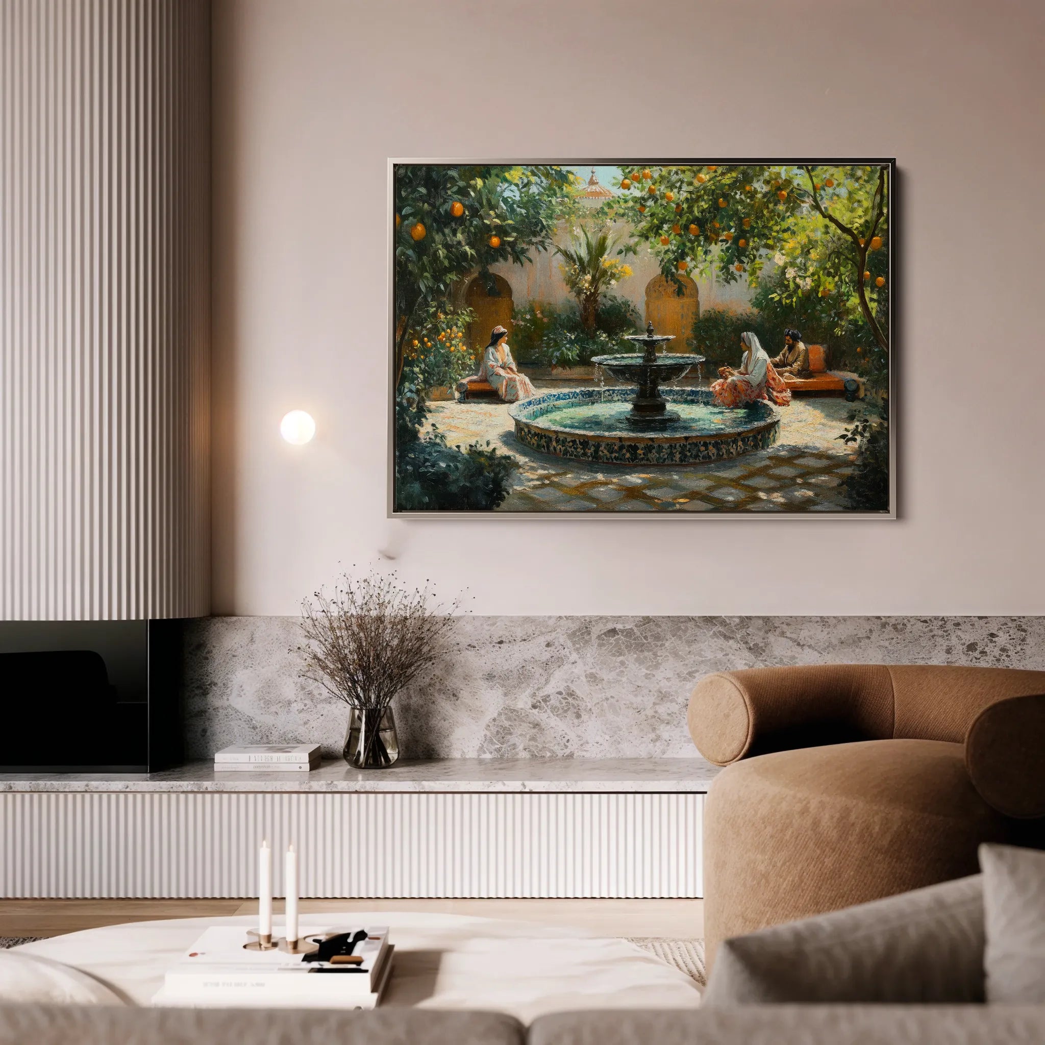Orientalist Canvas Wall Art WAD003-OR 90 x 60 cm / Stretched on hidden frame
