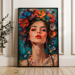 Portrait 003 Canvas Art 90 x 60 cm / Stretched on hidden frame