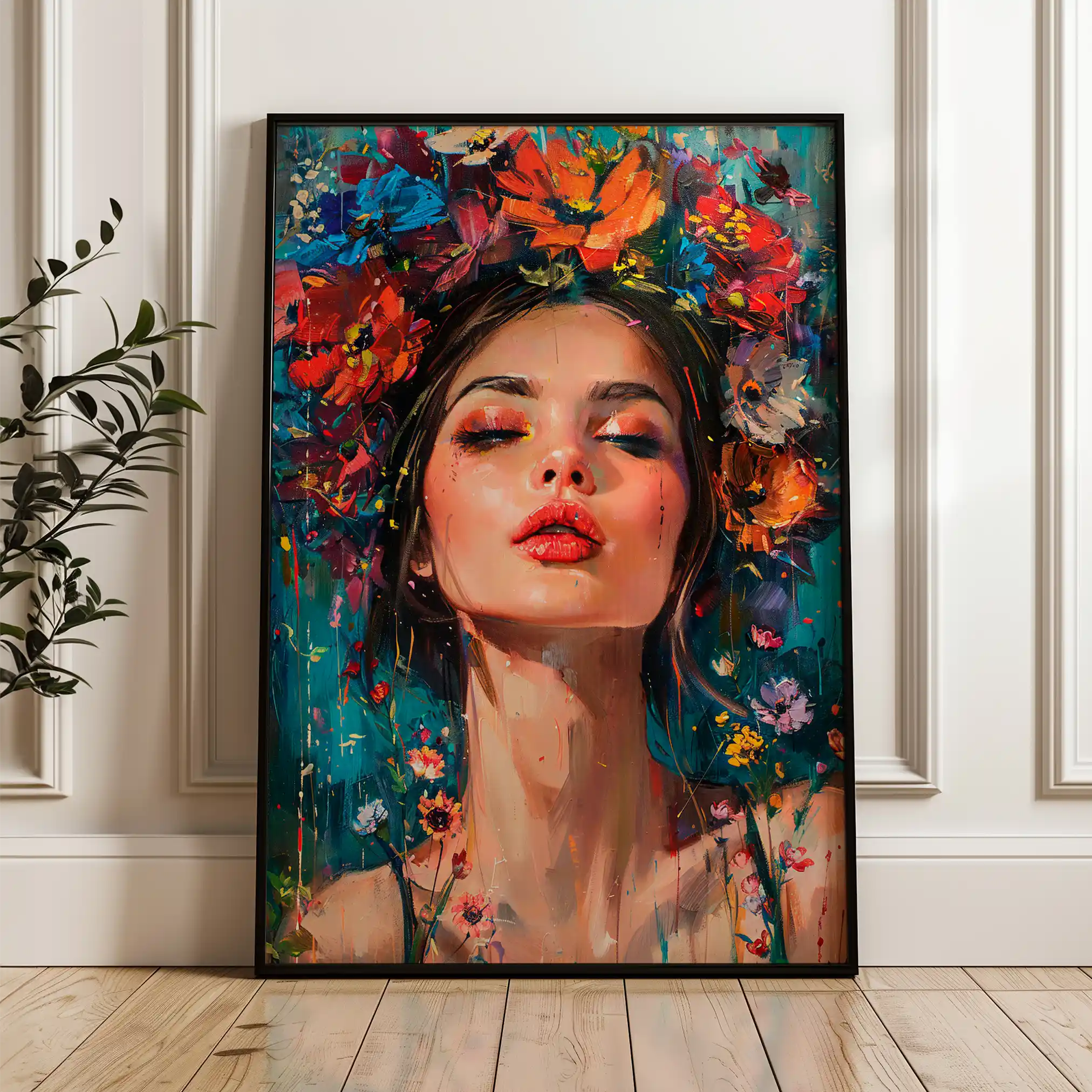 Portrait 003 Canvas Art 90 x 60 cm / Stretched on hidden frame