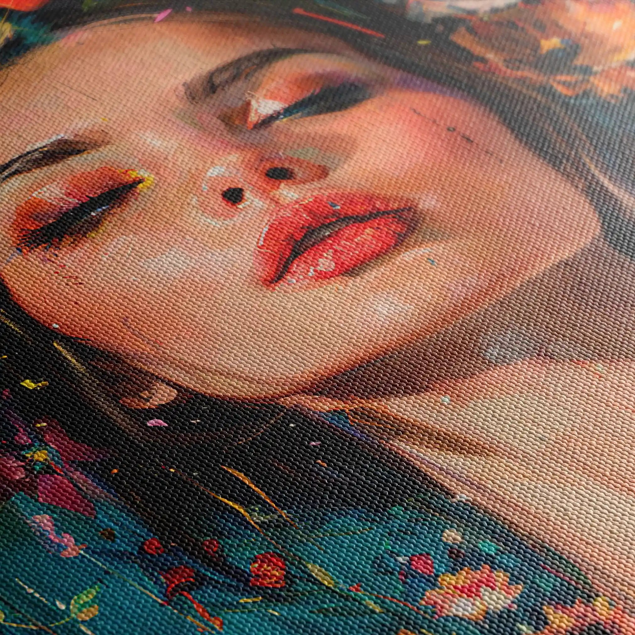 Portrait 003 Canvas Art 90 x 60 cm / Stretched on hidden frame