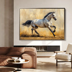 Horses 004 Canvas Art 90 x 60 cm / Stretched on hidden frame