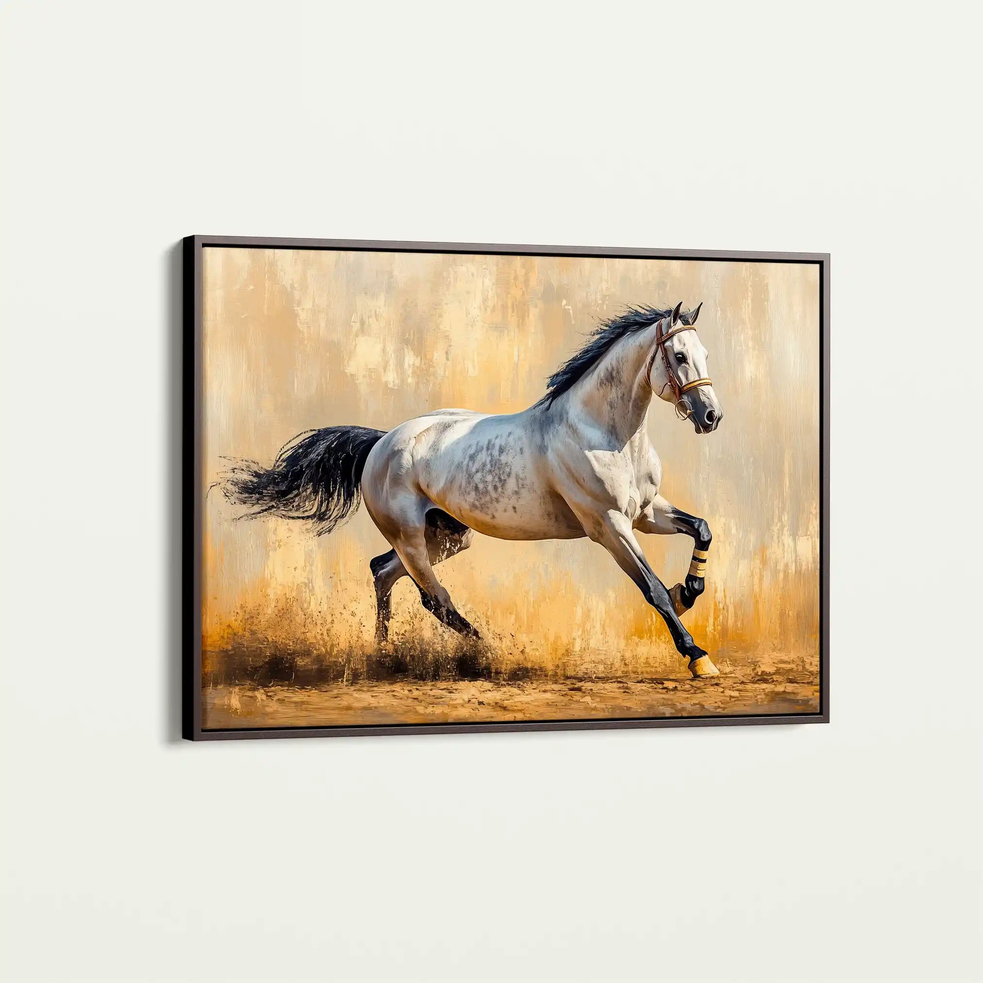 Horses 004 Canvas Art 90 x 60 cm / Stretched on hidden frame