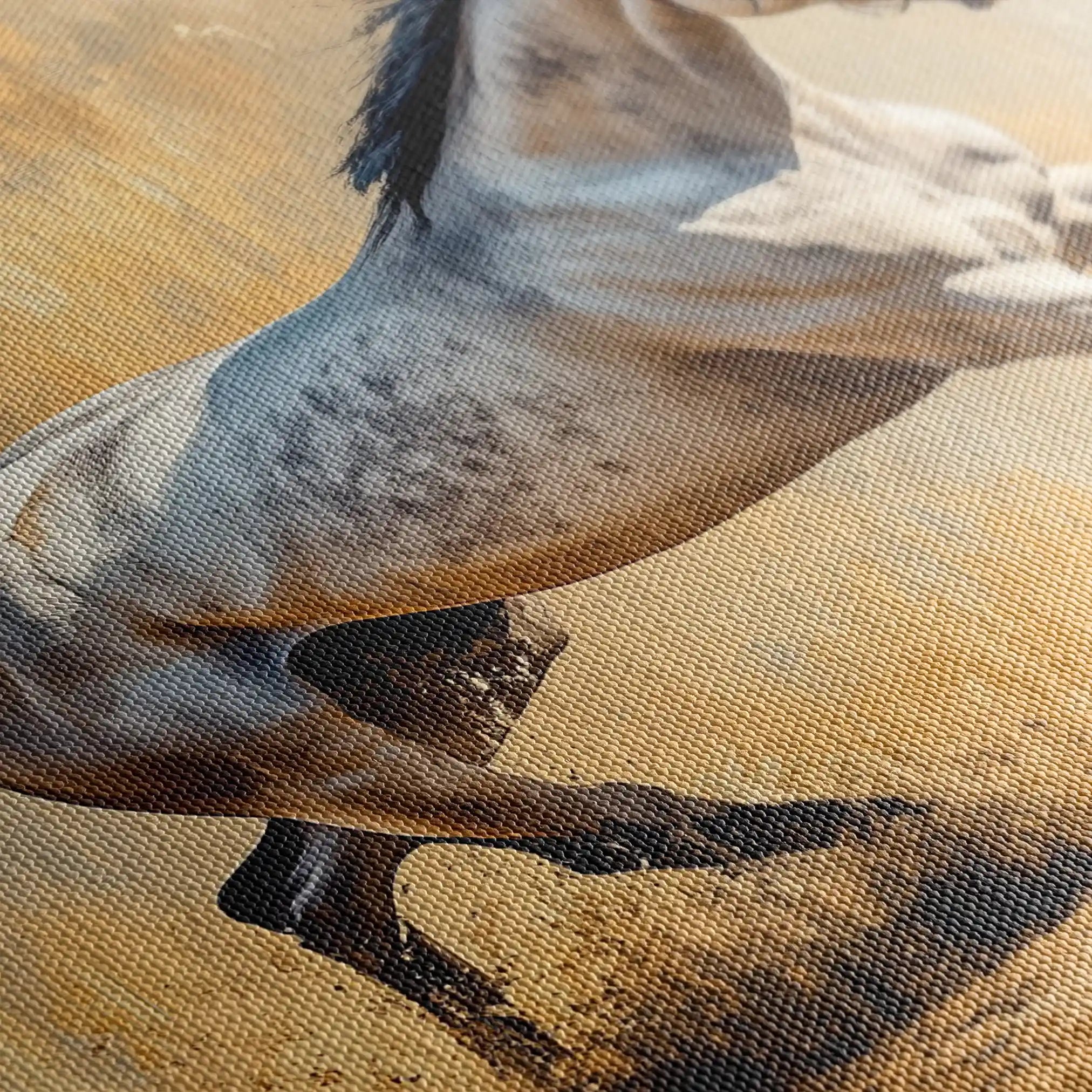 Horses 004 Canvas Art 90 x 60 cm / Stretched on hidden frame