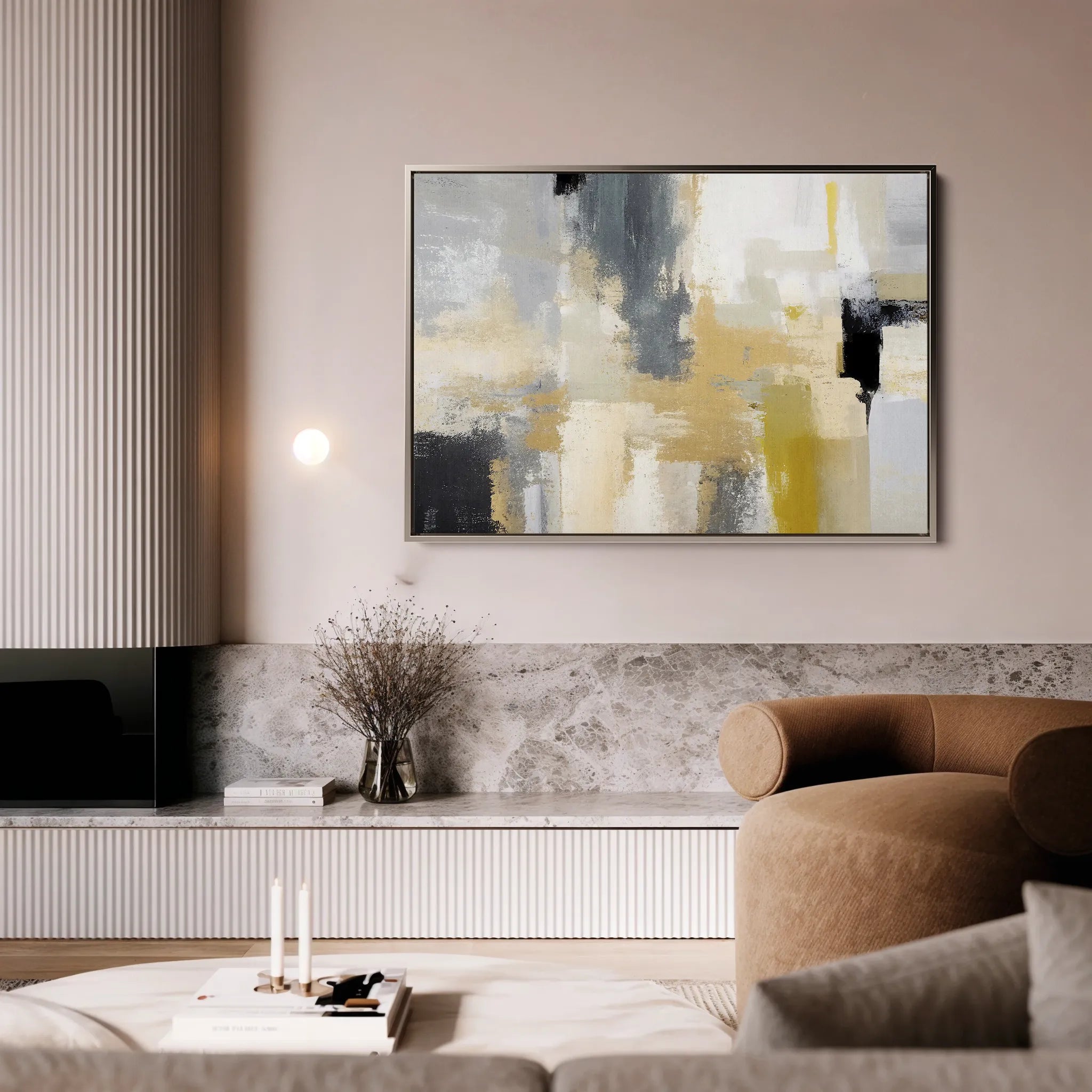 Abstract Canvas Wall Art WAD005-A 90 x 60 cm / Stretched on hidden frame