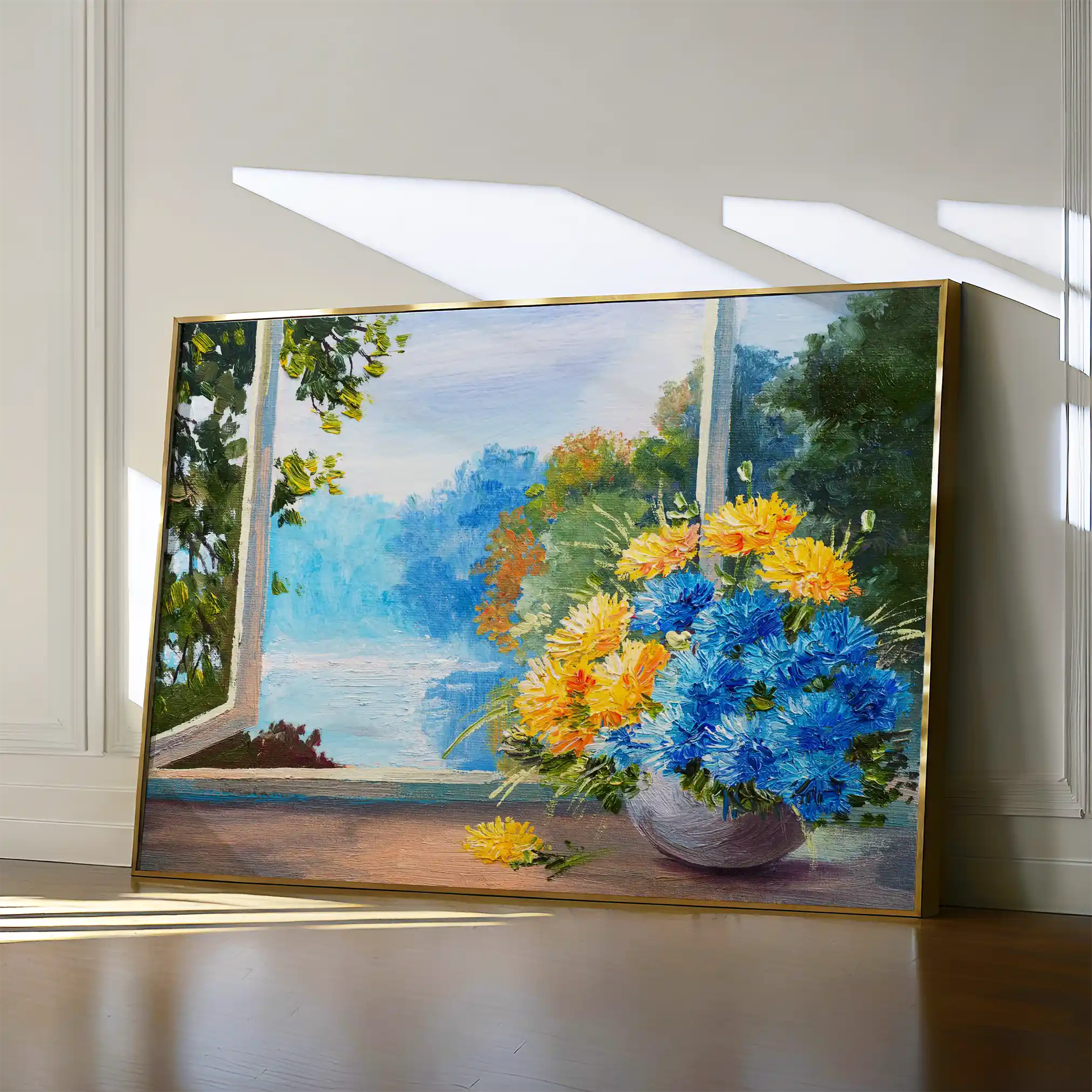 Floral Canvas Wall Art WAD005-F 90 x 60 cm / Stretched on hidden frame