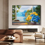 Floral Canvas Wall Art WAD005-F 90 x 60 cm / Stretched on hidden frame