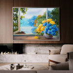 Floral Canvas Wall Art WAD005-F 90 x 60 cm / Stretched on hidden frame