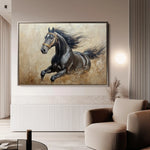 Horses 005 Canvas Art 90 x 60 cm / Stretched on hidden frame