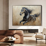 Horses 005 Canvas Art 90 x 60 cm / Stretched on hidden frame