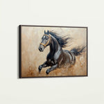 Horses 005 Canvas Art 90 x 60 cm / Stretched on hidden frame