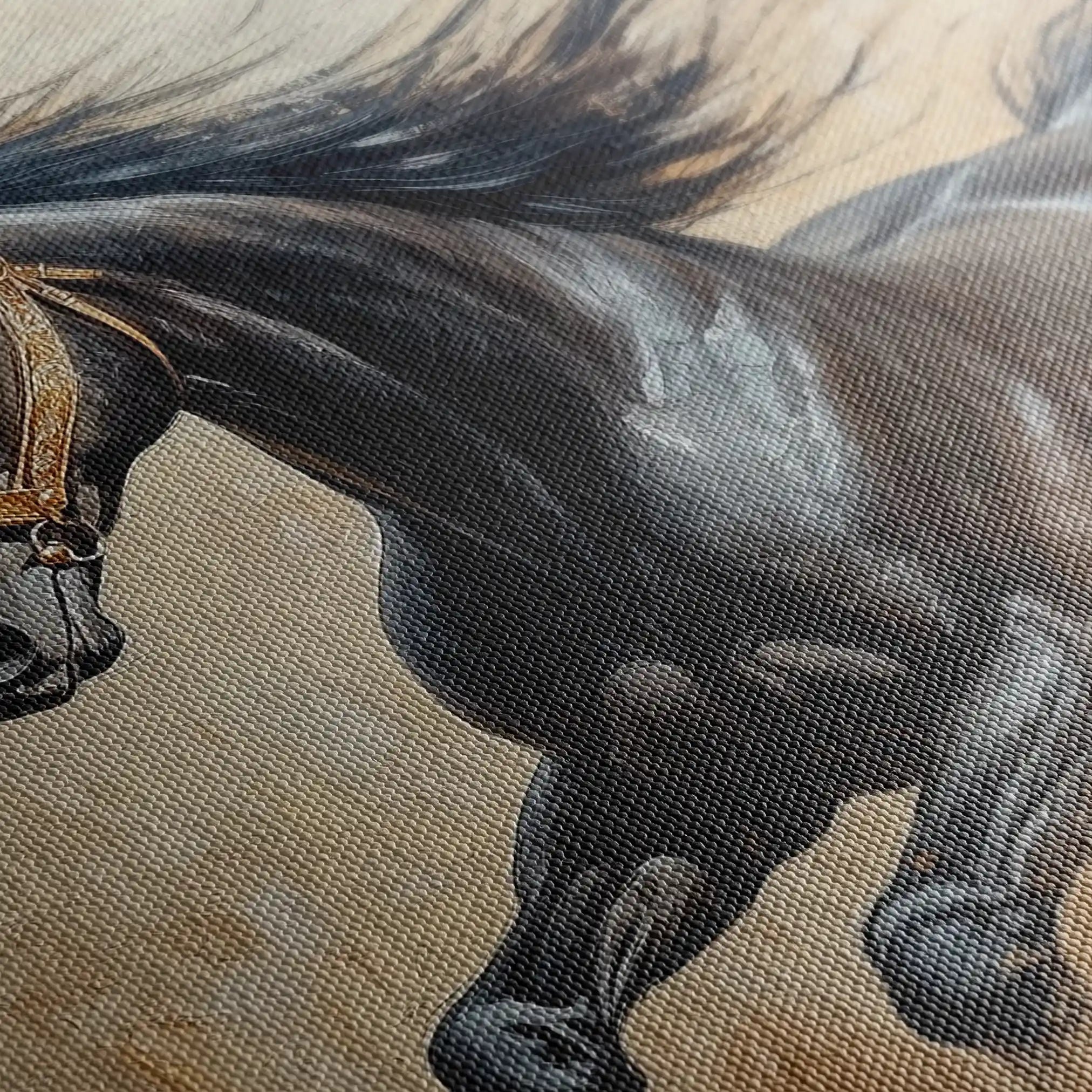 Horses 005 Canvas Art 90 x 60 cm / Stretched on hidden frame