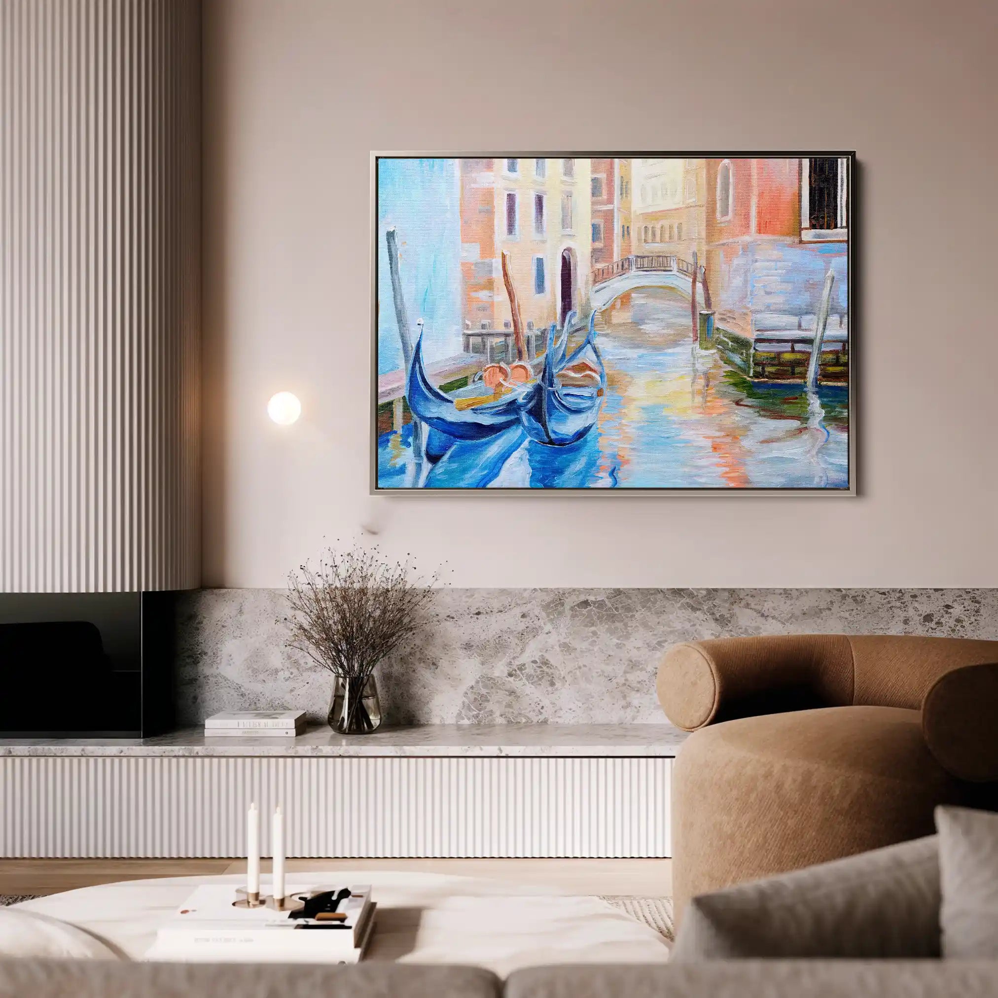 Landscape 005 Canvas Art 90 x 60 cm / Stretched on hidden frame