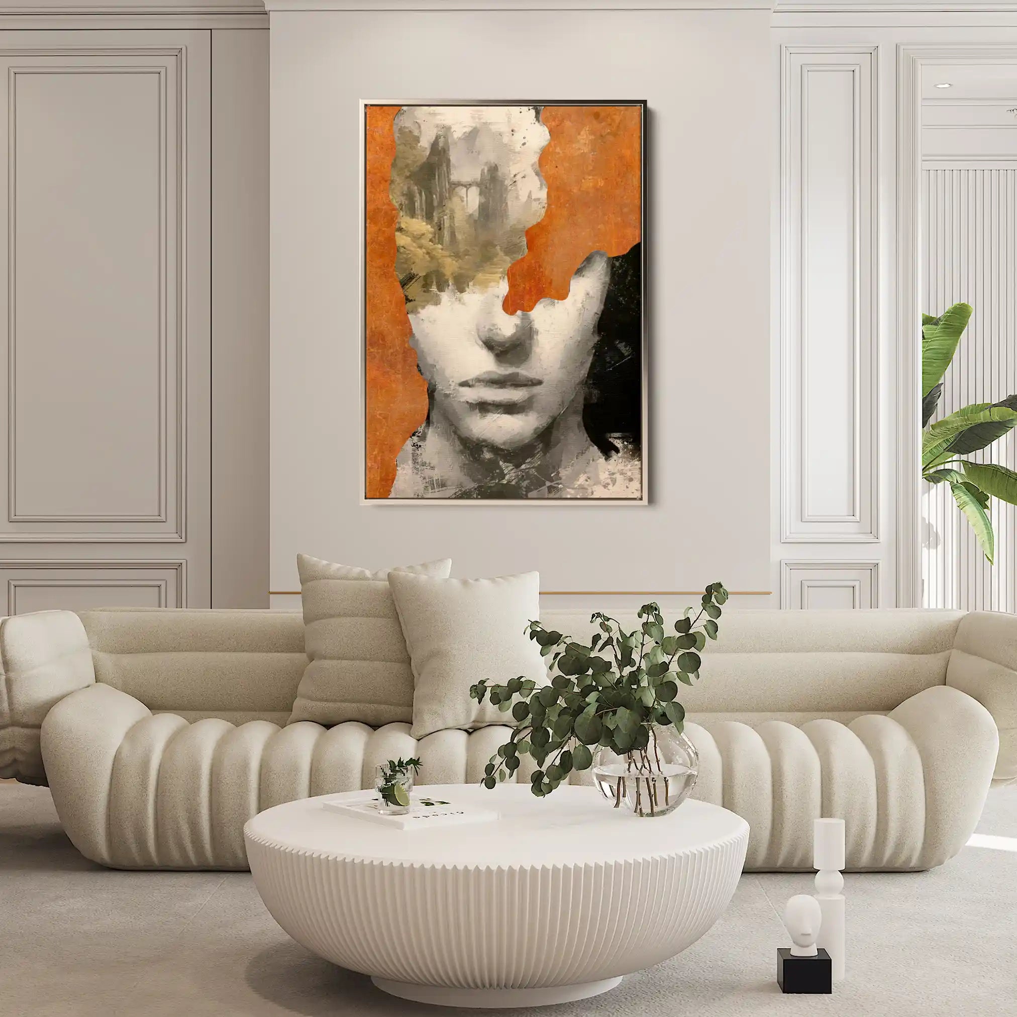 Portrait 005 Canvas Art 90 x 60 cm / Stretched on hidden frame