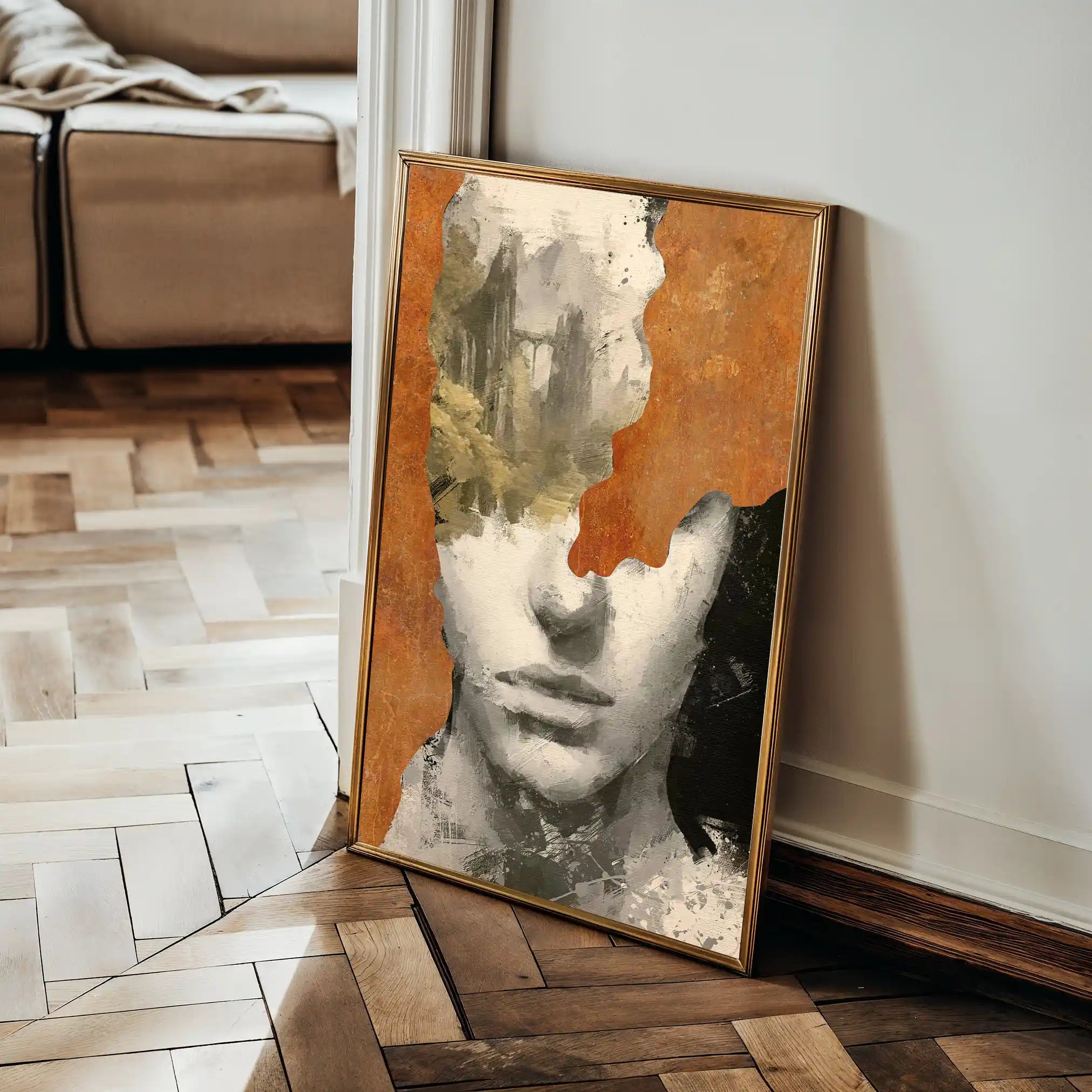 Portrait 005 Canvas Art 90 x 60 cm / Stretched on hidden frame