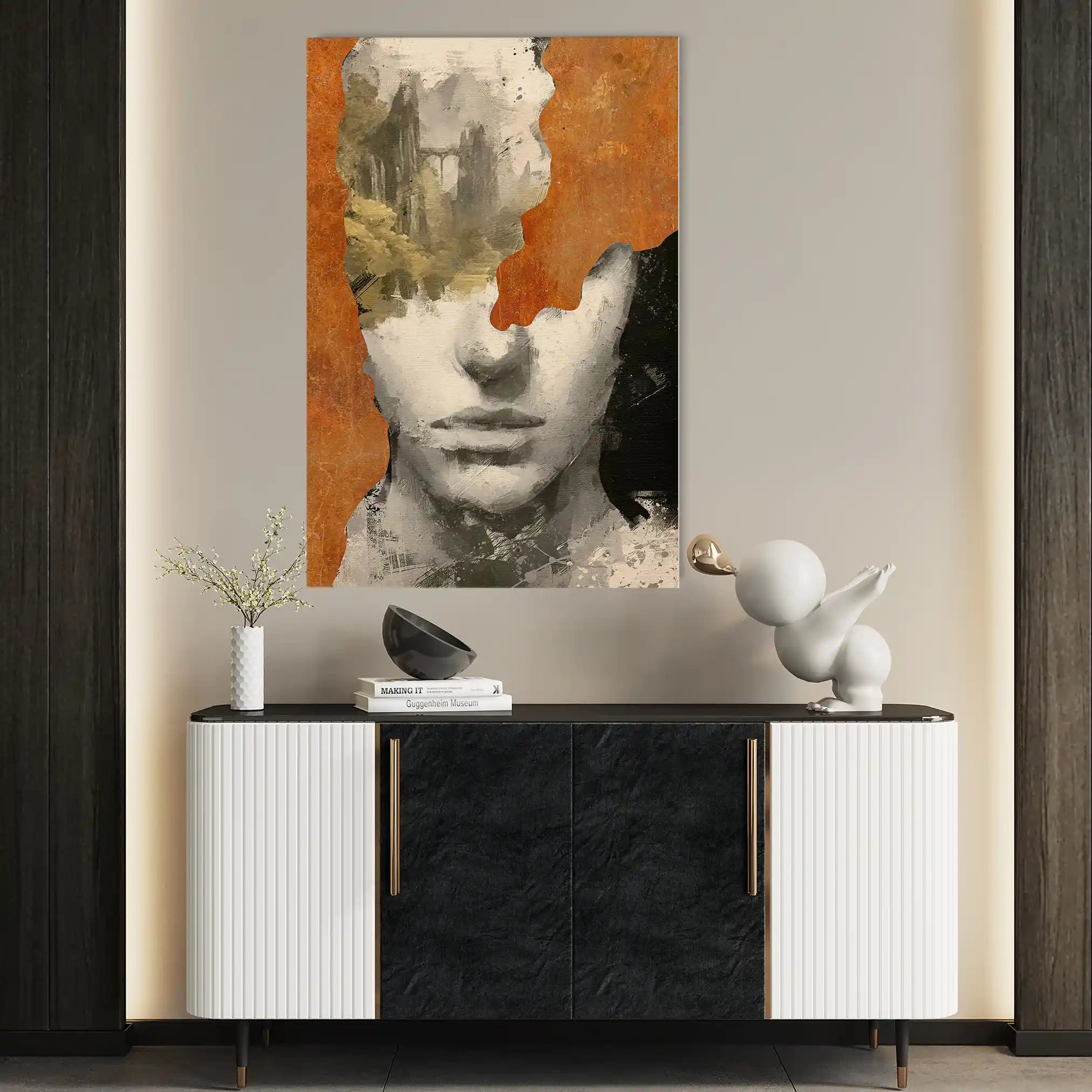 Portrait 005 Canvas Art 90 x 60 cm / Stretched on hidden frame